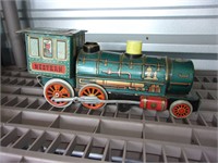 vintage tin train