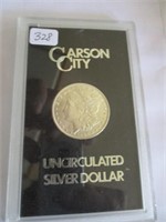328-1882 CARSON CITY UNCIRCULATED SILVER DOLLAR