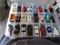 toy cars in 2 sided box