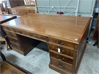 Vintage Mahogany Desk by National Desk 66 “ x 36”