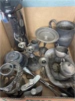 Assorted Vintage Silver Plate Items