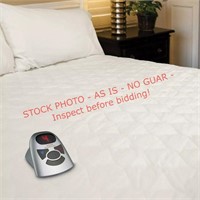 Deluxe king quilted heated mattress