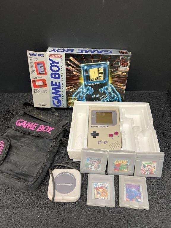 Nintendo Game Boy game system, original box
