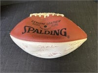 Spalding football.  Misc. signatures