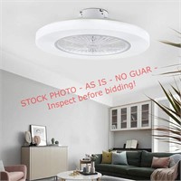 Windara 22in.led drum ceiling fan/light kit