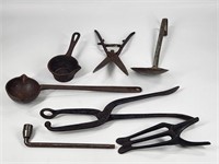 ASSORTED LOT OF ANTIQUE TOOLS