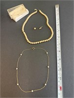 Pearl (type?) jewelry, Vtg
