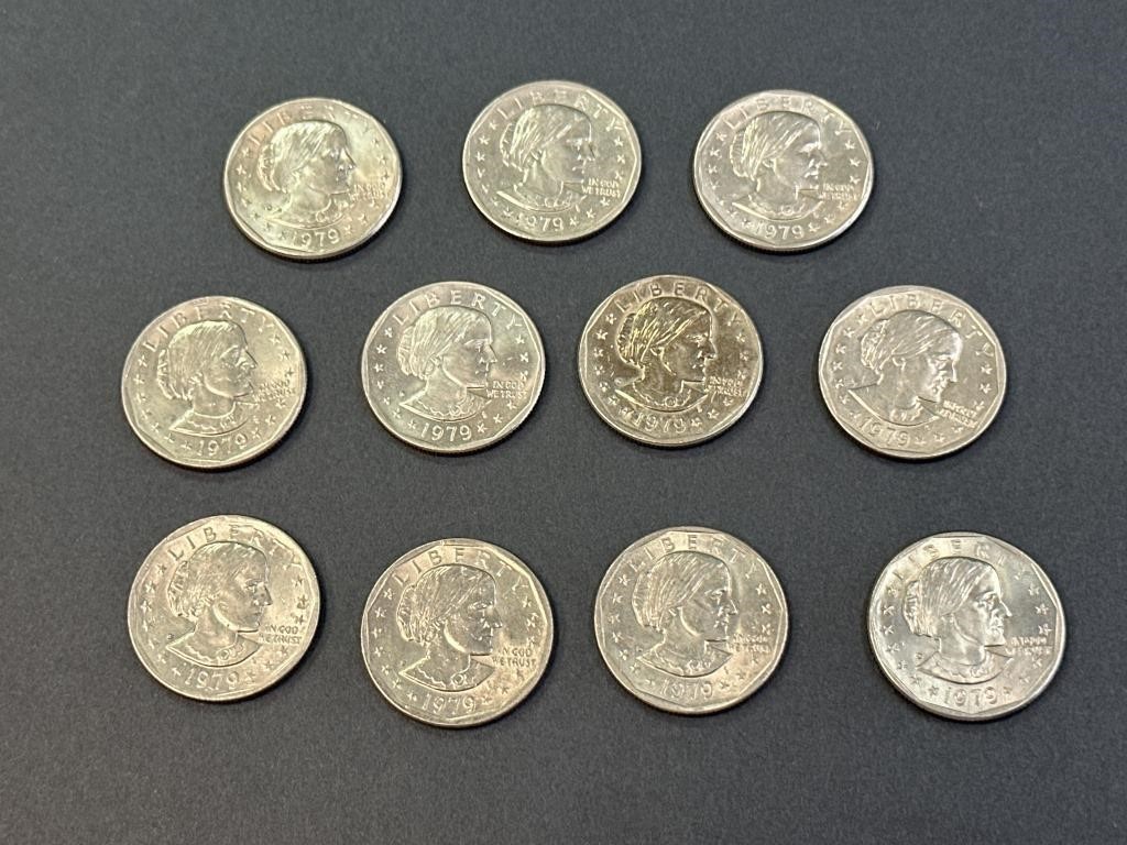 (11) 1979 Silver Dollar coins