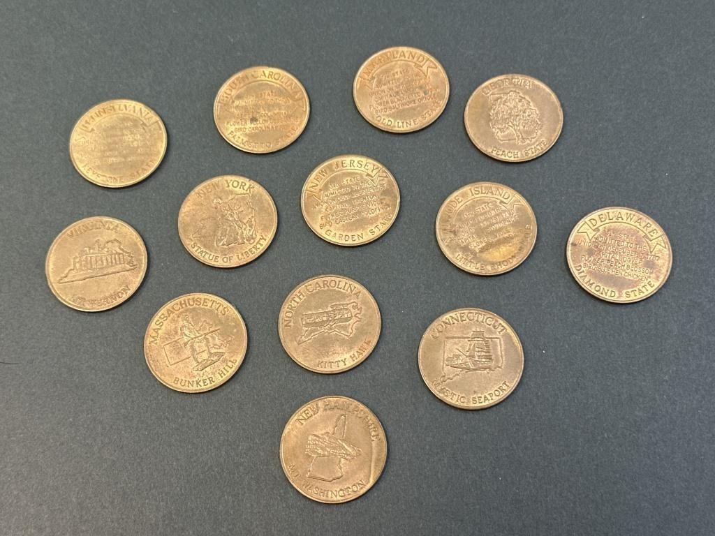 (13) State coins/tokens