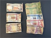 Foreign currency, Guatemala & Venezuela