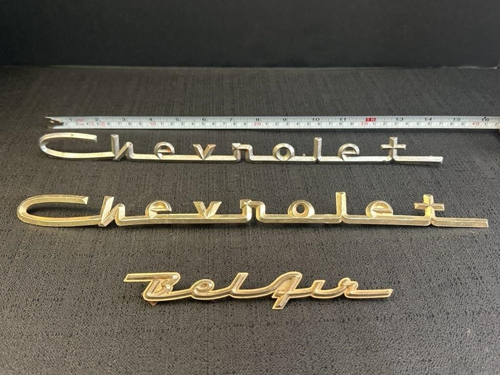 1950s (approx) Chevrolet Automobile emblems