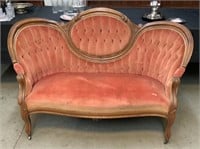 Upholstered Victorian Sofa