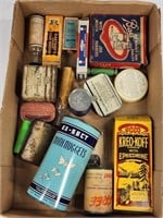 ASSORTED LOT OF ANTIQUE ADVERTISING TINS