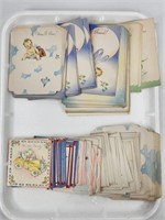 LARGE ASSORTMENT OF VINTAGE BABY BIRTHDAY CARDS