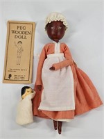 FRED T. LAUGHON PEG WOODEN DOLL