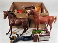 JOHNNY WEST HORSES, PUZZLE, PEANUT BUTTER EGG BOX