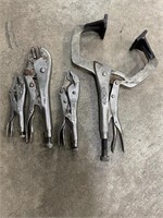 (4) locking grip pliers