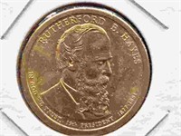 Rutherford B Hayes US $1 presidential coin