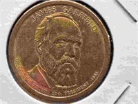 James Garfield US$1 presidential coin