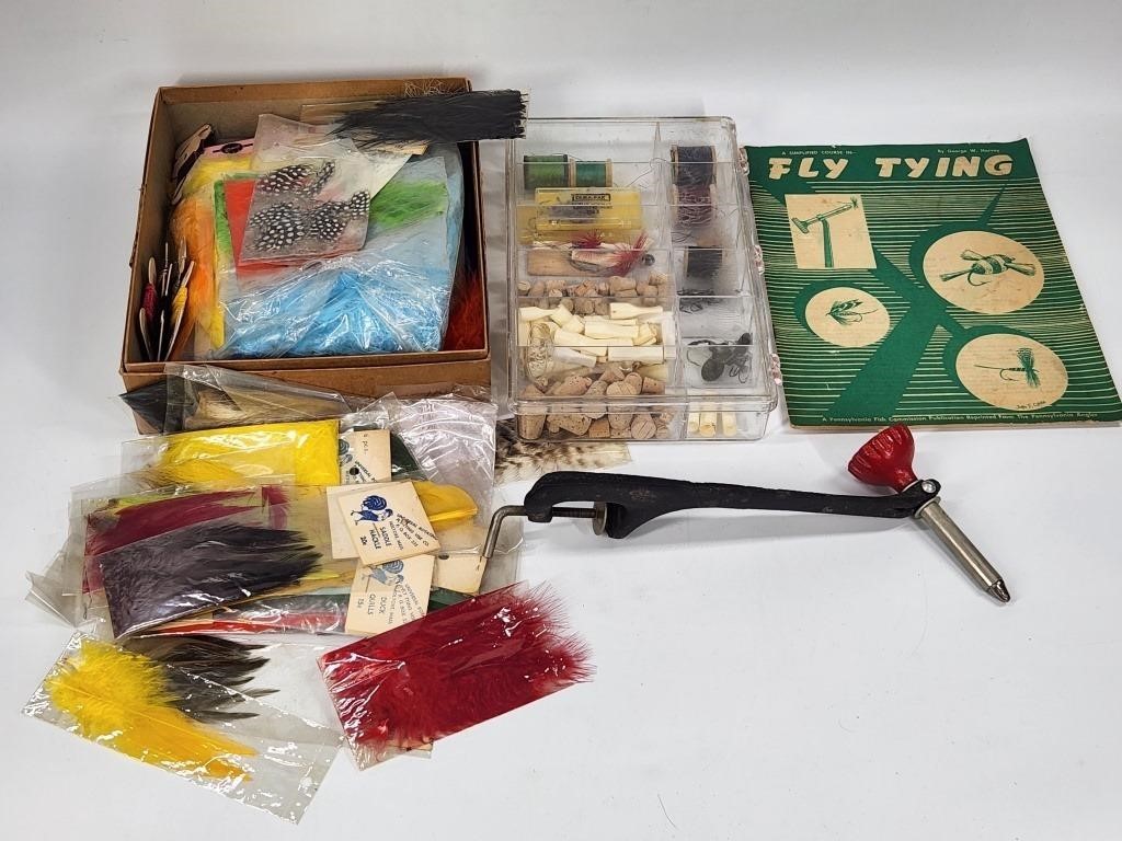ASSORTMENT OF FLY TYING ACCESSORIES