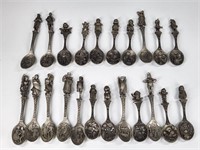 ASSORTED LOT OF PEWTER FIGURAL SPOONS