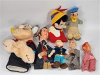 HOWDY DOODY, DR. DOOLITTLE, POPEYE PUPPETS