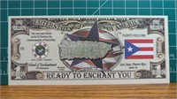 Puerto Rico million dollar bank note