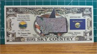 Montana million dollar bank note