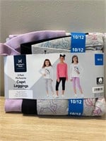 Girls Capri Leggings - 3 Pack - Size 10/12