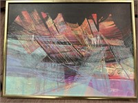 Abstract Artwork, signed oil on canvas