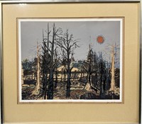 Signed Jim McConnell Autumn Forest Painting