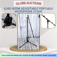 EURO BOOM ADJUSTABLE PORTABLE MICROPHONE STAND