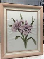 Signed M. Jackson Floral Print