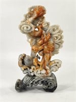 CARVED SOAPSTONE DRAGON