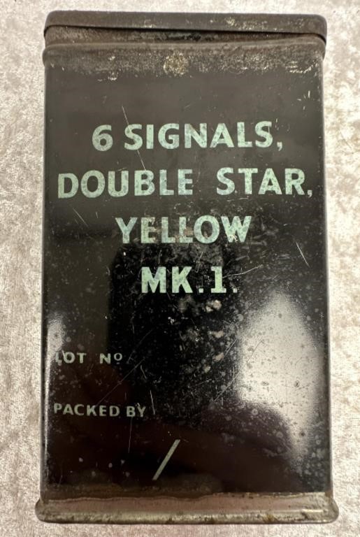 6 Signals Double Star Yellow Mk1 Flare Container