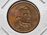 James Monroe US $1 presidential coin
