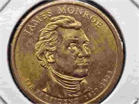 James Monroe us $1 presidential coin