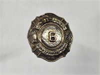 STERLING SILVER READING PA FIRE DEPT BADGE