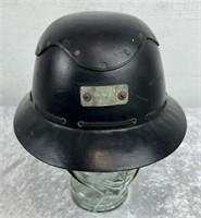 Vintage British Coal Miners Moulded Helmet