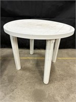 Plastic outdoor table