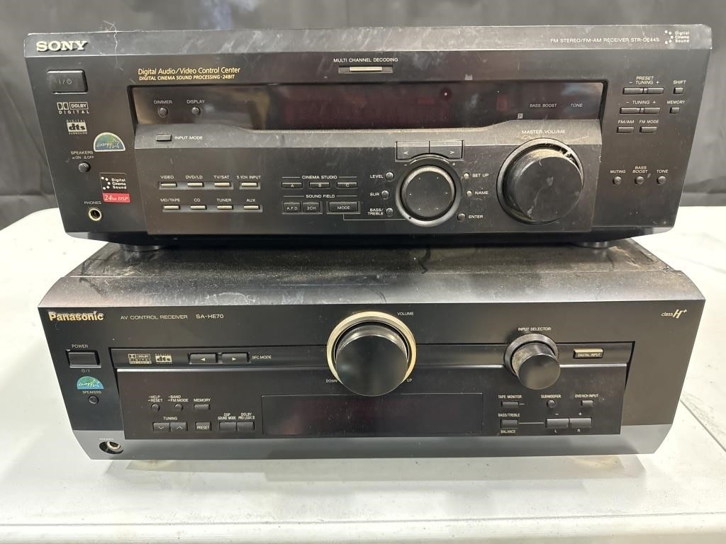 Sony & Panasonic Stereo Receivers