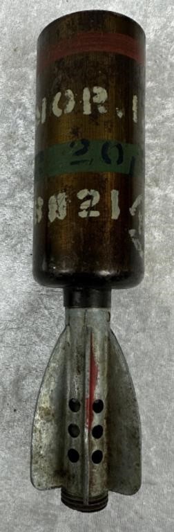 2" Used Mortar Round With Fins