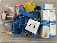 Plastic electric boxes, receptacles, connectors