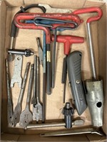 Wood Drill Bits, T Handle Allen Wrenches, Chuck