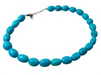 Turquoise Necklace w/ 925 Sterling Clasp