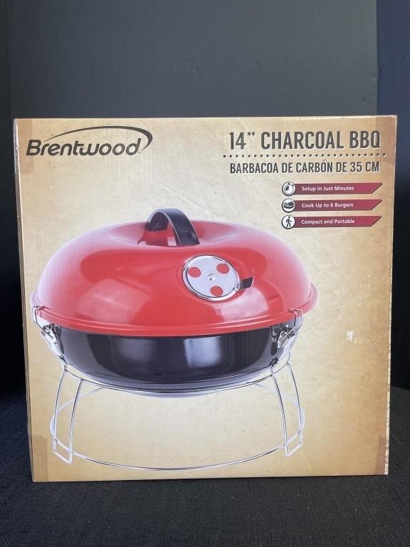 New Brentwood 14in Charcoal BBQ