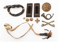 CIVIL WAR US ARMY INSIGNIA, BUTTONS & BREAST PLATE