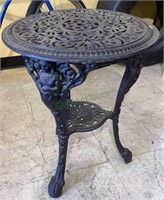 Amazing antique cast iron garden table - two