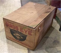Antique hinged lid birds eye diamond matches