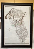 Large reproduction of the map of Fauquier County